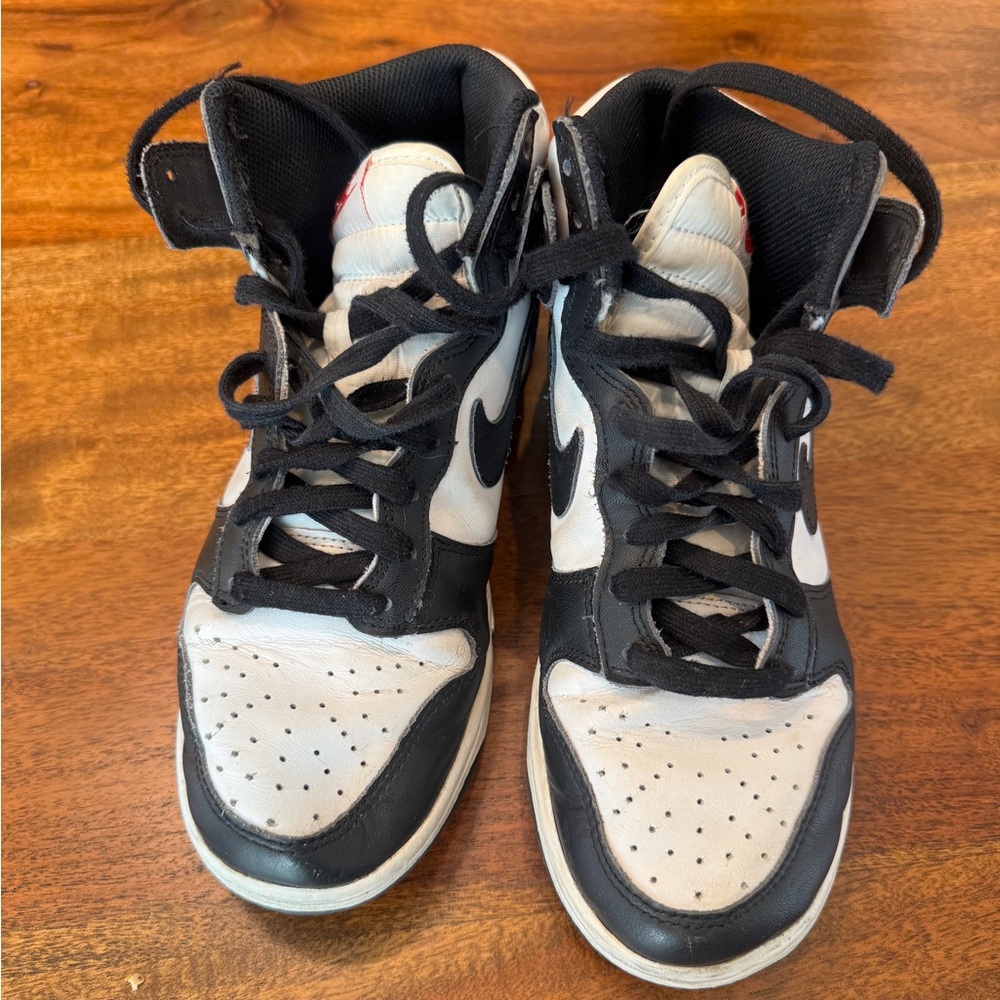 Nike Panda Dunks Black & White High-Top Sneakers